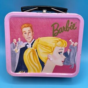 Barbie Pink and Yellow Retro Lunchbox